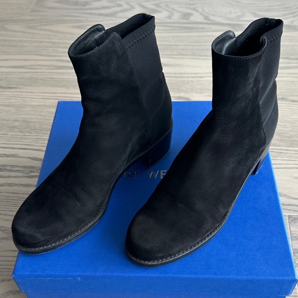 Stuart Weitzman Reserve Boot | Black Suede | Size 6.5 - Picture 3 of 7